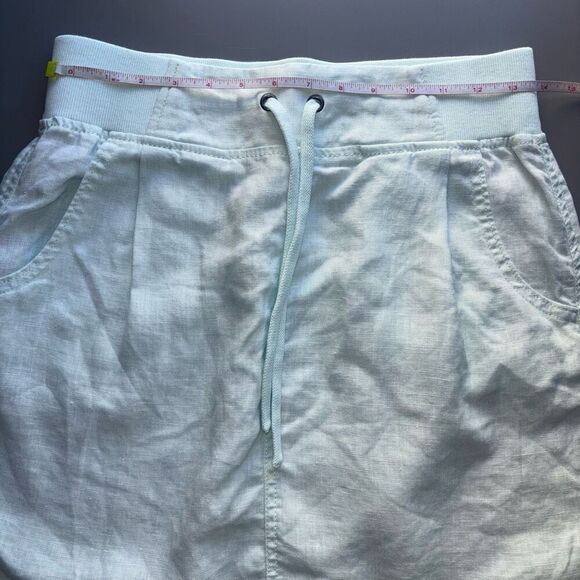 Athleta Linen Seline Skirt water blue size 8 - Picture 8 of 11